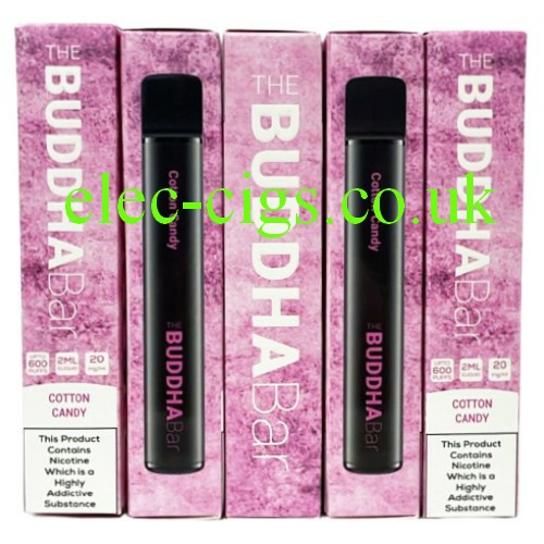 Cotton Candy 600 Puff Disposable Vape by Buddha Bar